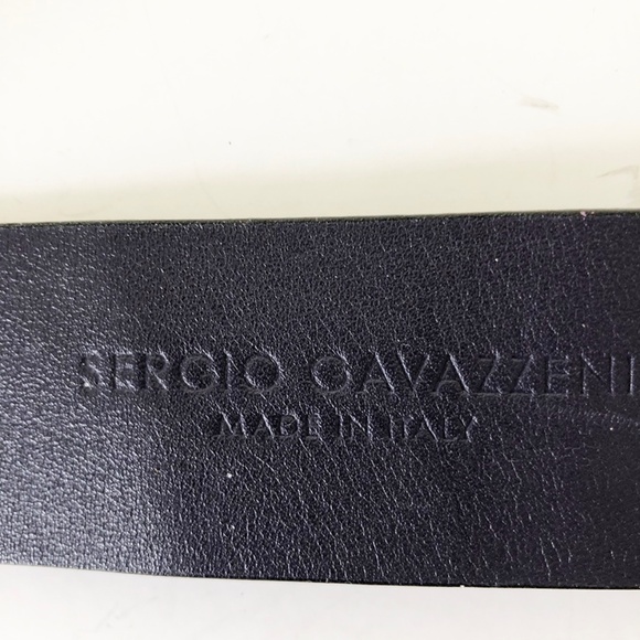 Serge Gavazzeni Patent Leather Lucite Chain Belt / M - Picture 6 of 7